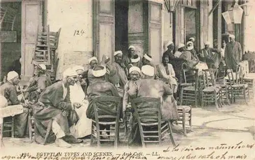 AK / Ansichtskarte 73976010 Caire__Kairo_CAIRO_Egypt Arab Café Types et scènes