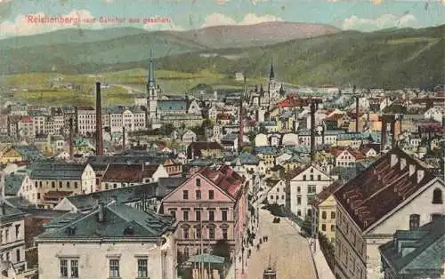 AK / Ansichtskarte 73976256 Reichenberg__LIBEREC_Boehmen_CZ Panorama vom Bahnhof aus gesehen