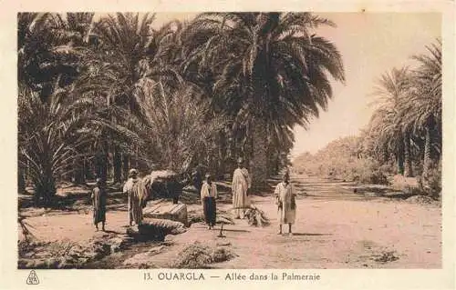 AK / Ansichtskarte 73976295 Ouargla_Algerie Allee dans la Palmeraie