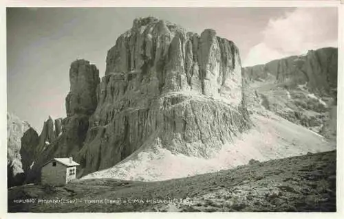 AK / Ansichtskarte 73976476 Cima_Pisiadu_Cima_Pisciadu_2985m_Passo_di_Gardena_IT Rifugio Berghaus Dolomiten