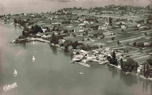 AK / Ansichtskarte 73976758 Insel_Reichenau_Bodensee Fliegeraufnahme mit Bootswerft