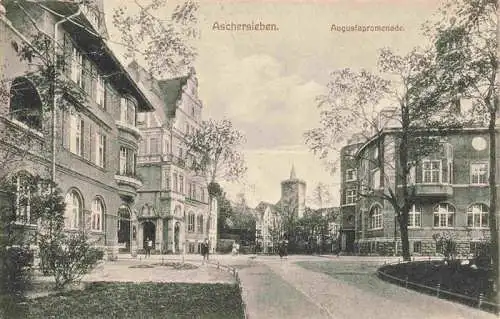 AK / Ansichtskarte 73977189 Aschersleben_Sachsen-Anhalt Augustapromenade Feldpost