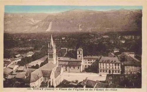 AK / Ansichtskarte  Vinay_38_Isere Place de l'Eglise et de l'Hotel de Ville