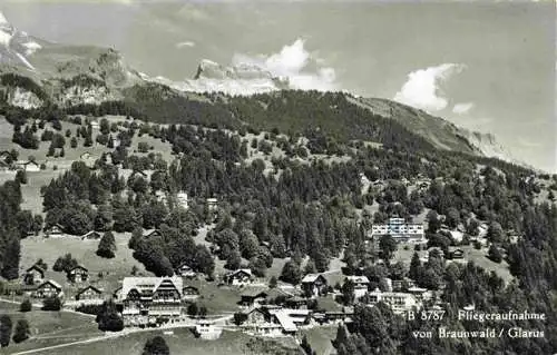 AK / Ansichtskarte  Braunwald_GL Fliegeraufnahme