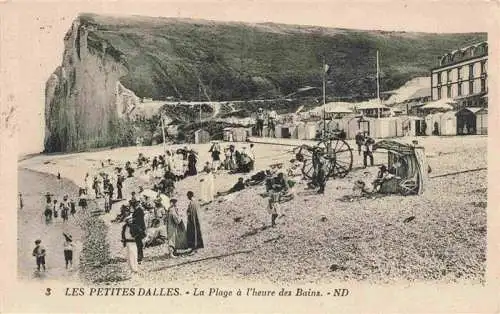 AK / Ansichtskarte  Les_Petites_Dalles_76_Seine-Maritime La plage à l'heure des bains