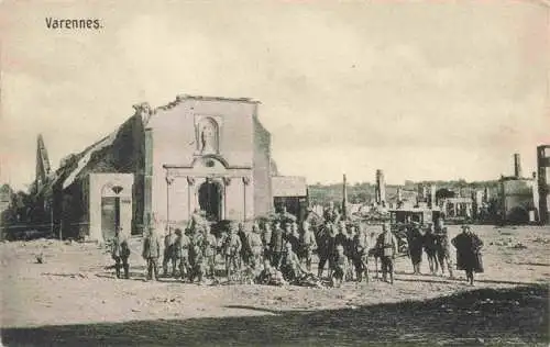 AK / Ansichtskarte  Varennes-en-Argonne Zerstoerte Stadt Truemmer 1. Weltkrieg