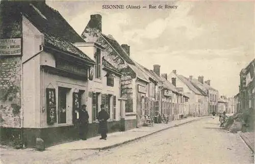 AK / Ansichtskarte  Sissonne_02_Aisne Rue de Roucy