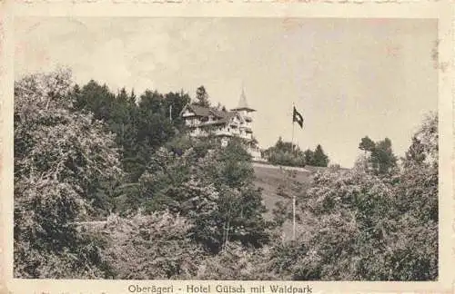 AK / Ansichtskarte  Oberaegeri_Ober-Aegeri_ZG Hotel Guetsch mit Waldpark