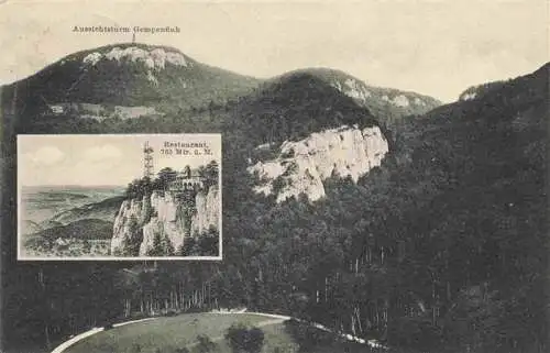 AK / Ansichtskarte  Gempen_SO Panorama Aussichtsturm Gempenfluh Restaurant