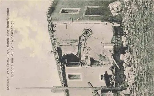 AK / Ansichtskarte  Damvillers_55_Meuse Molkerei beschaedigt durch eine franzoesische Granate in WK1