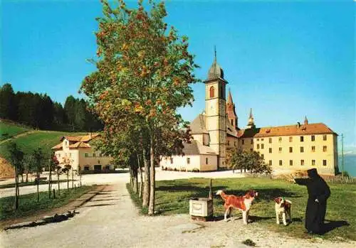 AK / Ansichtskarte 73978974 Monte_San_Pietro_Petersberg_Bolzano_Suedtirol_IT Santuario di Pietralba Maria Weissenstein Moench Bernhardiner Hunde