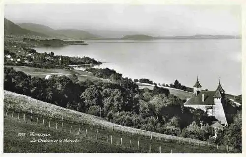 AK / Ansichtskarte  Vaumarcus_NE Panorama Château et la Béroche