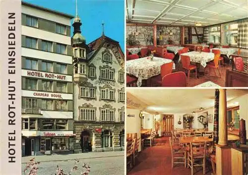 AK / Ansichtskarte  Einsiedeln__SZ Hotel Rot-Hut Restaurant