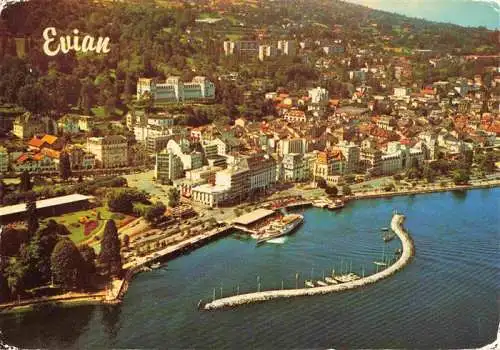 AK / Ansichtskarte  Evian-les-Bains_74_Haute-Savoie Vue aérienne du port et de la ville