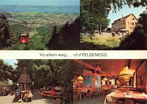 AK / Ansichtskarte  Adliswil_ZH Panorama Bergbahn Bergrestaurant Felsenegg Holzkohlengrill