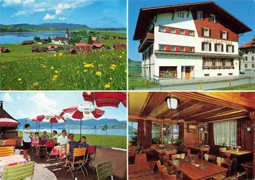 AK / Ansichtskarte  Willerzell_SZ Landgasthof Schluessel am Sihlsee Restaurant Terrasse