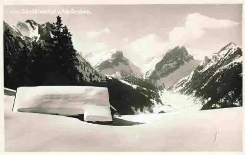 AK / Ansichtskarte  Saembtisertal_Appenzeller_Alpen_IR  mit Alp Gruben