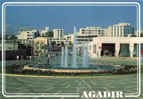 AK / Ansichtskarte 73979794 Agadir_Maroc Place Ait Souss Fontaine Lumineuse