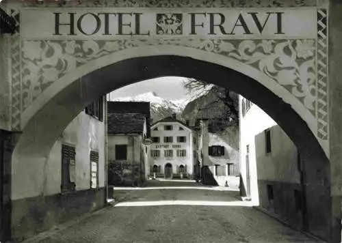 AK / Ansichtskarte  Andeer_GR Dorfeingang Hotel Fravi Gasthof Sonne
