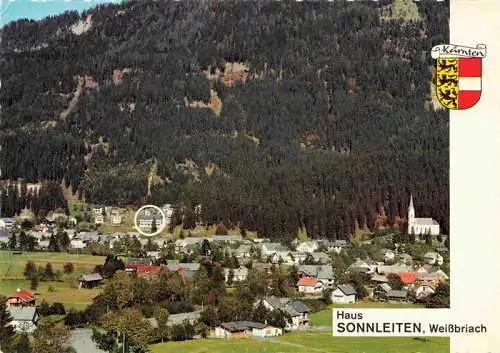 AK / Ansichtskarte 73979886 Weissbriach_Gitschtal_Kaernten_AT Haus Sonnleiten Fliegeraufnahme