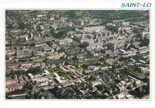 AK / Ansichtskarte  Saint-Lo_50_Manche Vue d'ensemble de la ville Eglise Notre Dame et Eglise Ste Croix