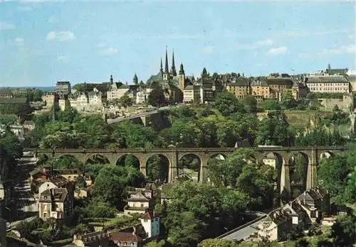 AK / Ansichtskarte 73979947 LUXEMBOURG__Luxemburg Viaduc de Clausen et Ville Haute