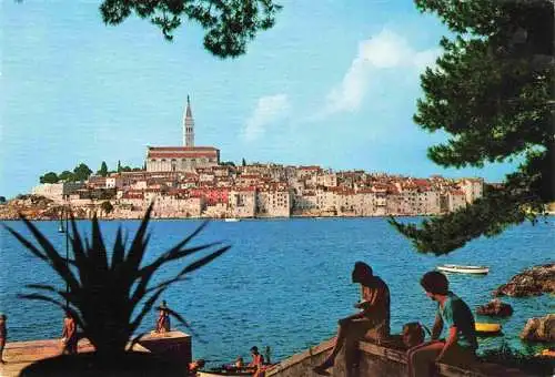 AK / Ansichtskarte 73980940 Rovinj_Rovigno_Istrien_Croatia Blick zur Altstadt