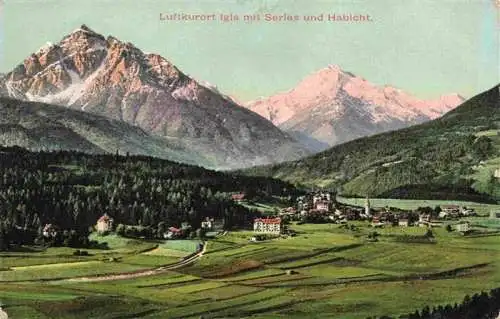 AK / Ansichtskarte  Igis_GR Panorama Luftkurort mit Serles und Habicht