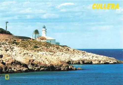 AK / Ansichtskarte 73981438 Cullera_Valenciana_ES Panorama mit Leuchtturm