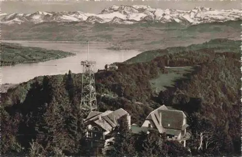 AK / Ansichtskarte  Uto_Kulm Restaurant Uto Kulm Uetliberg Blick auf Zuerichsee und Glarneralpen