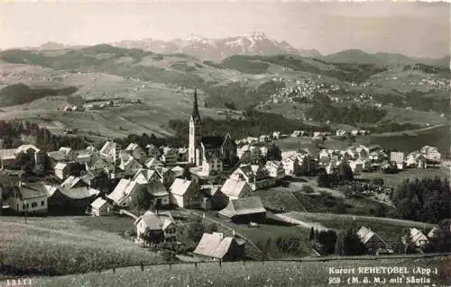 AK / Ansichtskarte  Rehetobel Panorama Kurort Blick zum Saentis Appenzeller Alpen