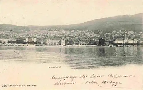 AK / Ansichtskarte  Neuchatel_NE Panorama Blick ueber den See