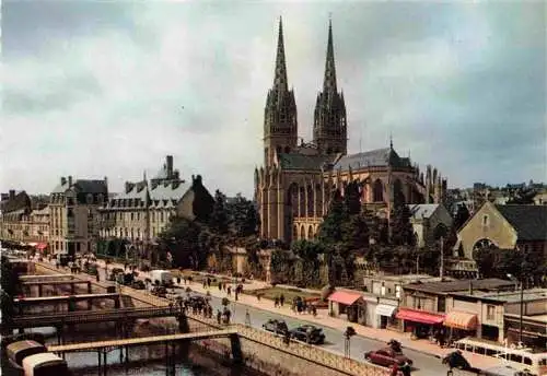 AK / Ansichtskarte  Quimper_29_Finistere La cathédrale et quais de l'odet