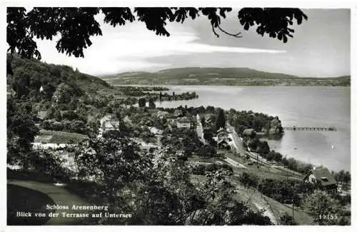 AK / Ansichtskarte  Arenenberg Panorama Blick von der Schlossterrasse auf Untersee