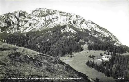 AK / Ansichtskarte 73982427 Sparbacherhuette_1275m_Schneeberg_Niederoesterreich_AT mit Fadenwaenden