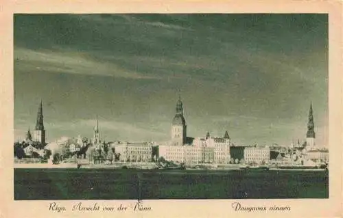 AK / Ansichtskarte 73982636 RIGA_Latvia Ansicht von der Duna