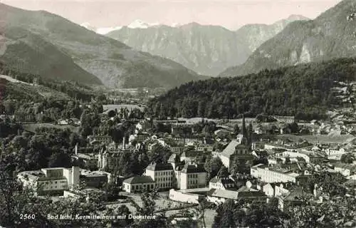 AK / Ansichtskarte 73982660 Bad_Ischl_Salzkammergut_AT Panorama Kurmittelhaus Blick gegen Dachstein