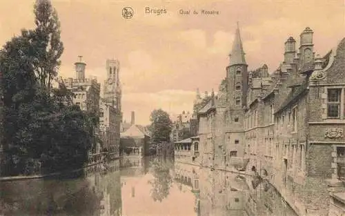 AK / Ansichtskarte 73982710 Bruges__BRUGGE_Belgie Quai du Rosaire