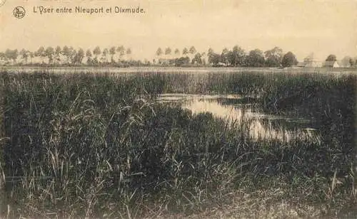 AK / Ansichtskarte 73982796 NIEUPORT_Nieuwpoort_West-Vlaanderen_Belgie L'Yser entre Nieuport et Dixmude