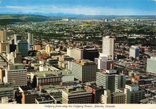 AK / Ansichtskarte 73982912 Calgary_Alberta_Canada City from atop the Calgary Tower