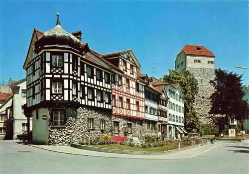 AK / Ansichtskarte  ARBON__TG Ortspartie mit Schloss