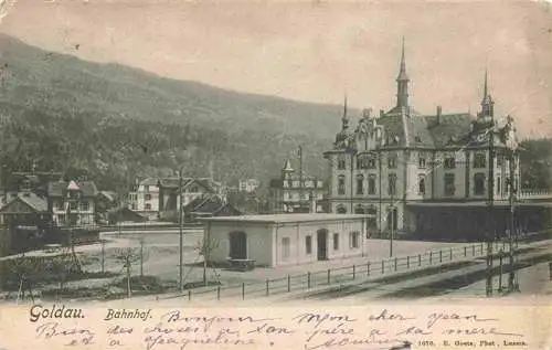 AK / Ansichtskarte  Goldau_Arth_SZ Bahnhof