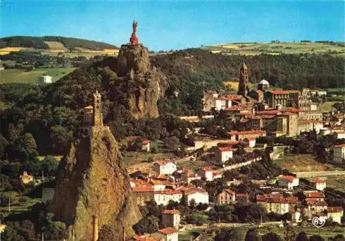 AK / Ansichtskarte  Le_Puy-en-Velay_43_Haute-Loire Vue aérienne Chapelle Saint Michel Rocher Corneille et Cathédrale