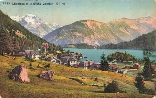 AK / Ansichtskarte  Champex_Lac_VS et le Grand Combin