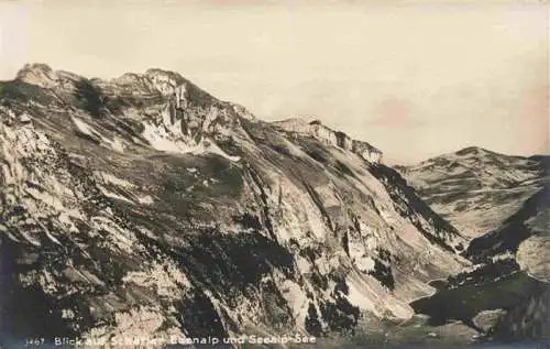 AK / Ansichtskarte  Ebenalp_1641m_AI Blick auf Schaefler Ebenalp und Seealp See