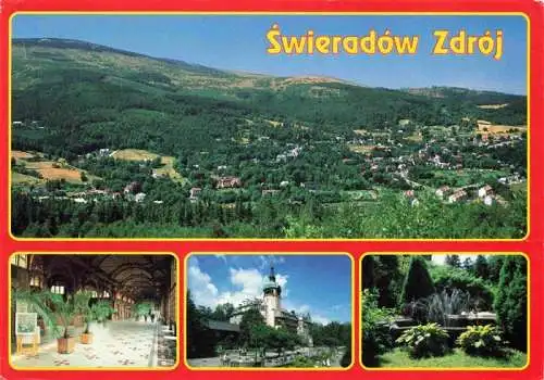 AK / Ansichtskarte 73983878 Swieradow_Zdroj_Bad_Flinsberg_PL Panorama miasta Hala Spacerowa Dom Zdrojowy Park