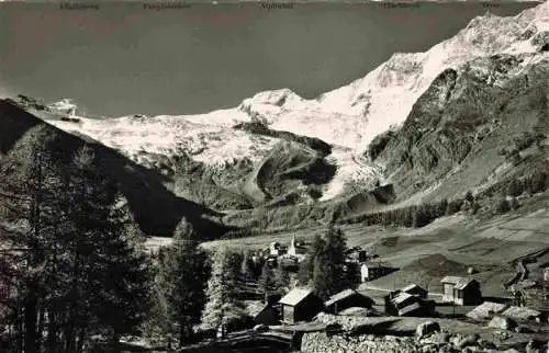 AK / Ansichtskarte  Saas-Fee_VS Feegletscher und Gletscheralp