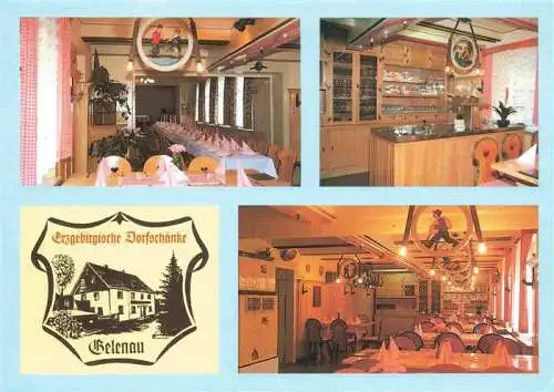 AK / Ansichtskarte 73984230 Gelenau_Erzgebirge Erzgebirgische Dorfschaenke Restaurant Theke