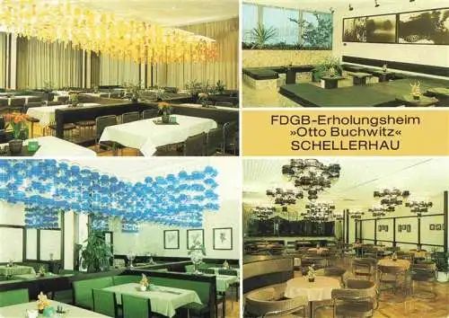 AK / Ansichtskarte 73984234 Schellerhau FDGB-Erholungsheim Otto Buchwitz Speisesaal Veranstaltungssaal