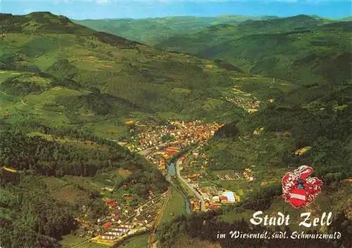 AK / Ansichtskarte 73984246 Zell_Wiesental Panorama Luftkurort im suedlichen Schwarzwald